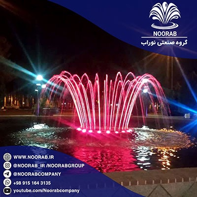 The fixed fountain of Azadi square in Birjand
